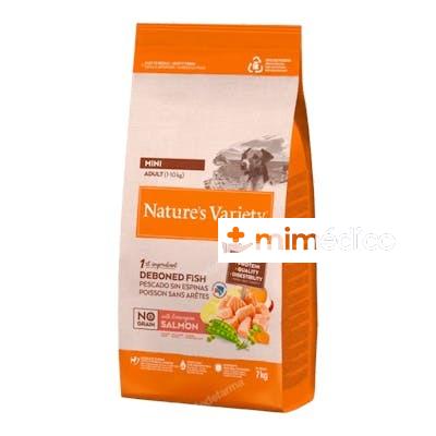 NATUREÂ`S VARIETY CANINE ADULT MINI SALMON 7KG. NATURE S VARIETY VET