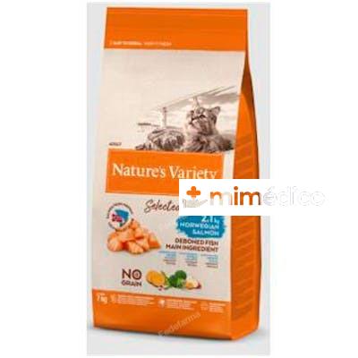 NATUREÂ`S VARIETY FELINE ADULT SALMON NORUEG 7KG. NATURE S VARIETY VET