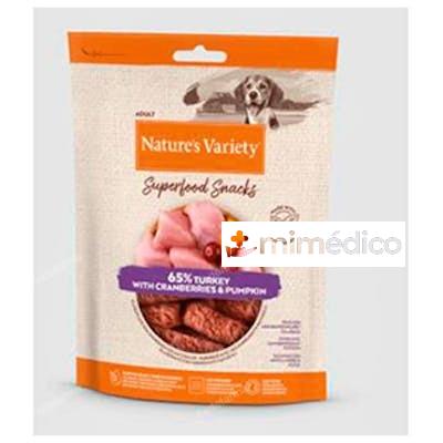 NATURE?S VARIETY CANINE ADULT SNACK PAVO 8X85GR. NATURE S VARIETY VET