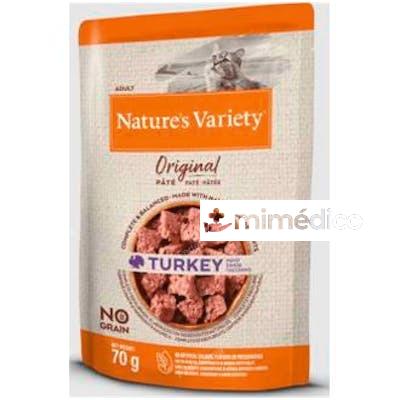 NATUREÃ‚Â`S VARIETY FELINE ADULT PATE PAVO 12X70GR. NATURE S VARIETY VET