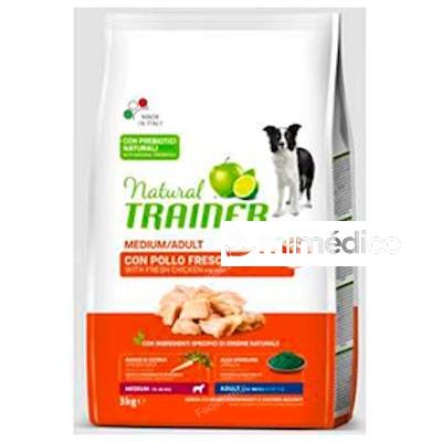 NATURAL TRAINER CANINE ADULT MEDIUM POLLO 3KG. NATURAL TRAINER VET