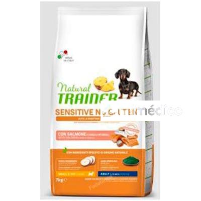 NATURAL TRAINER CANINE ADULT SMALL SALMON S/GLUTEN 7KG. NATURAL TRAINER VET