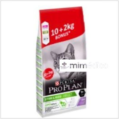 PRO PLAN FELINE GATO ESTERILIZADO PAVO 10KG. + 2KG PURINA VETERINARIA