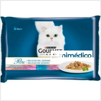 GOURMET PERLE DELICIAS PESCADO OCEANO 12X4X85GR. PURINA VETERINARIA