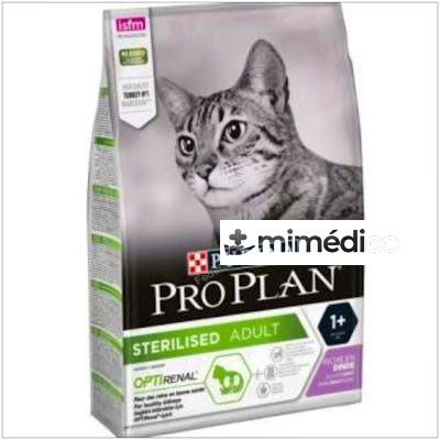 PRO PLAN FELINE ADULT STERILISED PAVO 3KG. PURINA VETERINARIA