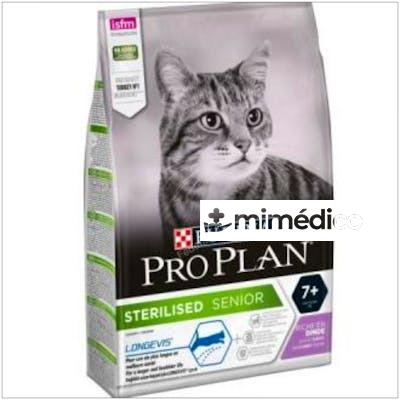 PRO PLAN FELINE ADULT STERILISED +7 PAVO 3KG. PURINA VETERINARIA