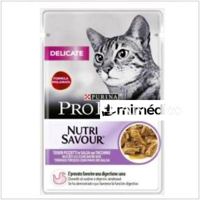 PRO PLAN FELINE DELICATE PAVO 26X85GR. PURINA VETERINARIA