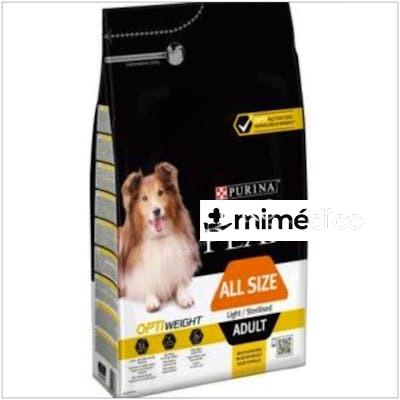 PRO PLAN CANINE ADULT STERILISED LIGHT 3KG. PURINA VETERINARIA