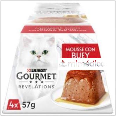 GOURMET REVELATIONS MOUSSE TERNERA CAJA 6X4X57GR. PURINA VETERINARIA