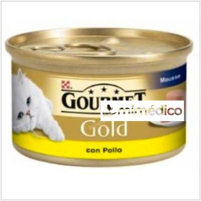 GOURMET GOLD MOUSSE POLLO CAJA 24X85GR. PURINA VETERINARIA