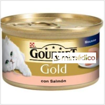 GOURMET GOLD MOUSSE SALMON CAJA 24X85GR. PURINA VETERINARIA