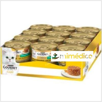 GOURMET GOLD TARTALLETTE POLLO ZANAHORIA 24X85GR. PURINA VETERINARIA