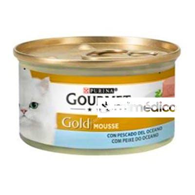 GOURMET GOLD MOUSE PESCADO OCEANO CAJA 24X85GR. PURINA VETERINARIA