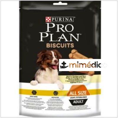 PRO PLAN CANINE ADULT BISCUITS LIGHT CAJA 4X400GR. PURINA VETERINARIA