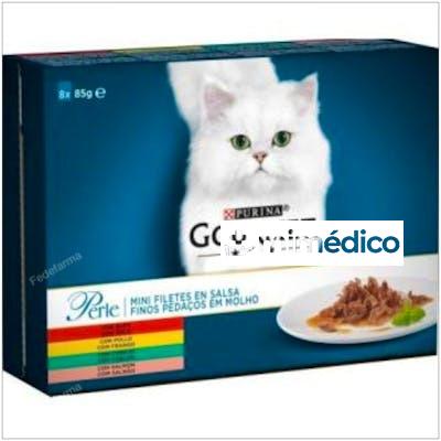 GOURMET PERLE LAMINAS POLLO CAJA 8X85GR. PURINA VETERINARIA