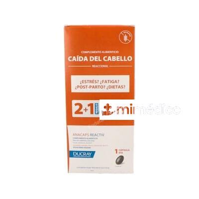DUCRAY TRIO ANACAPS REACTIV PELO Y UÑAS 3U 30CAPS DUCRAY