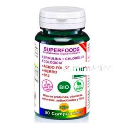ESPIRULINA + CHLORELLA SUPERALIMENTOS BIO 90COMP. ROBIS