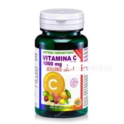 VITAMINA C PURA 1000MG. 40CAP. ROBIS