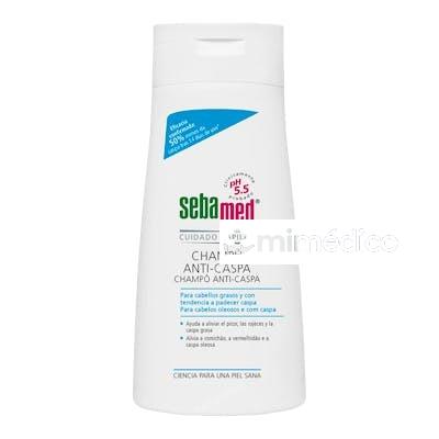 CHAMPU DERMATOL ANTICASPA CABELLO GRASO 400ML. SEBAMED