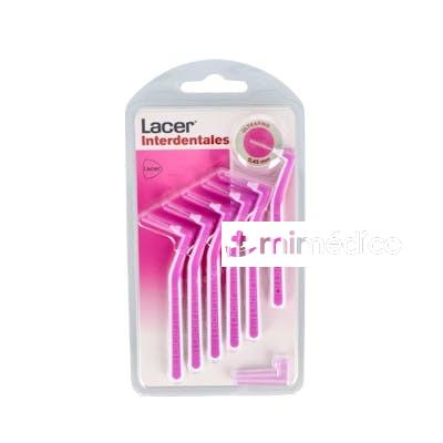 LACER CEPILLO INTERDENTAL ULTRAFINO ANGU ROSA 6UD LACER