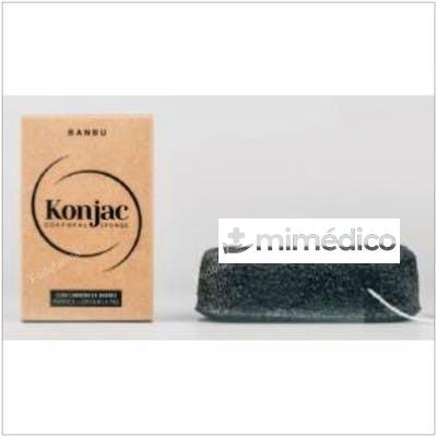 KONJAC ESPONJA CORPORAL EXFOLIANTE NEGRA 5GR. BANBU