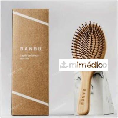 BANBU CEPILLO DE BAMBU Y CAUCHO NATURAL REDONDO. BANBU