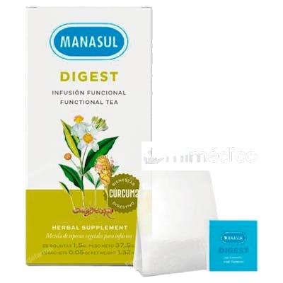 MANASUL DIGEST CURCUMA INFUSION 25BOLSITAS. MANASUL
