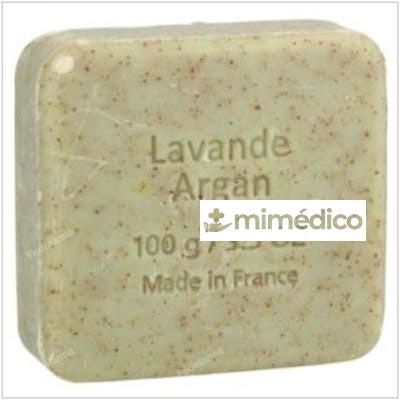 JABON EXFOLIANTE ARGAN-LAVANDA PASTILLA 100GR. BIO SAVON DU MIDI