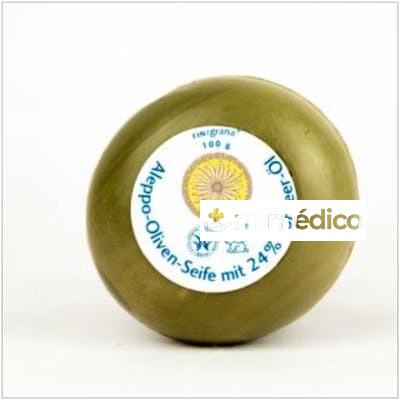 JABON EN PASTILLA ALEPO 24%+LAUREL 100GR. BIO SAVON DU MIDI