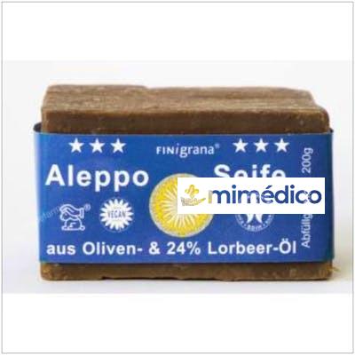 JABON EN PASTILLA ALEPO 24%+LAUREL 200GR. BIO SAVON DU MIDI