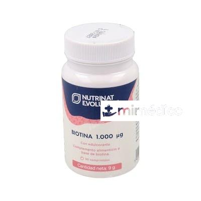 BIOTINA 1000 SUBLINGUAL 30COMP. NUTRINAT EVOLUTION