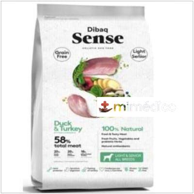 DIBAQ SENSE PATO Y PAVO PERRO SENIOR LIGHT 2KG. SG DIBAQ VETERINARIA