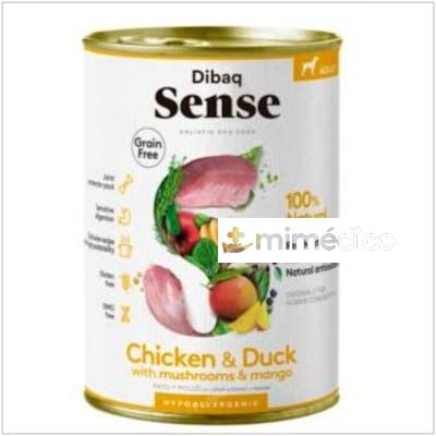 DIBAQ SENSE POLLO Y PATO PERRO ADULTO LATA 380G SG DIBAQ VETERINARIA