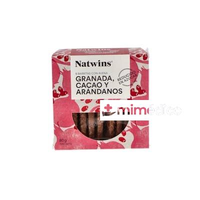 BARRITAS DE GRANADA CACAO Y ARANDANOS 80GR. NATWINS