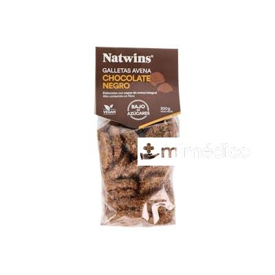 GALLETAS DE AVENA CHOCOLATE NEGRO 200GR. NATWINS