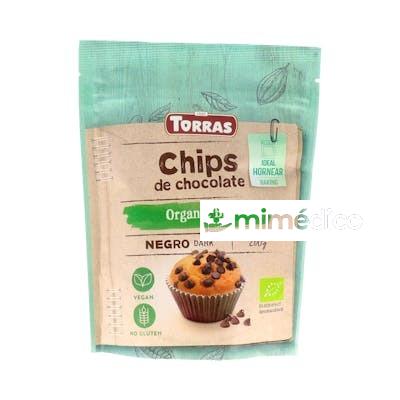 CHIPS DE CHOCOLATE NEGRO MINI 200GR.  BIO SG VEGAN TORRAS
