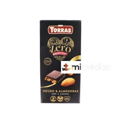 CHOCOLATE NEGRO 72 CON ALMENDRA ZERO 150GR TORRAS