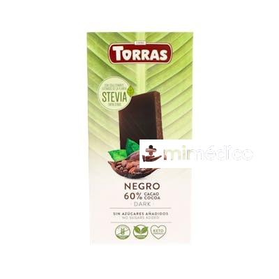 CHOCOLATE CACAO 60 STEVIA 100GR TORRAS