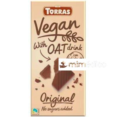 CHOCOLATE CON BEBIDA AVENA 100GR. VEGAN TORRAS