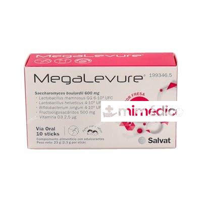 MEGALEVURE FRESA 10STICKS SALVAT