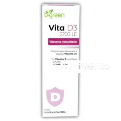 VITA D3 2200UI 50ML. B.GREEN (LAB. LEBUDIT)