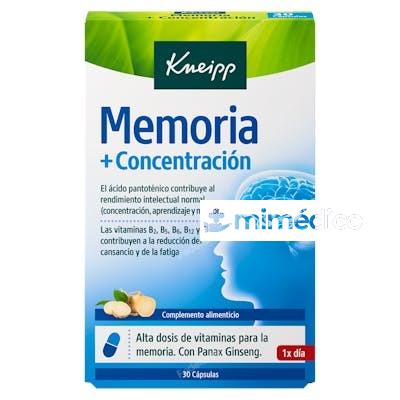 KNEIPP MEMORIA + CONCENTRACION 30CAP. KNEIPP