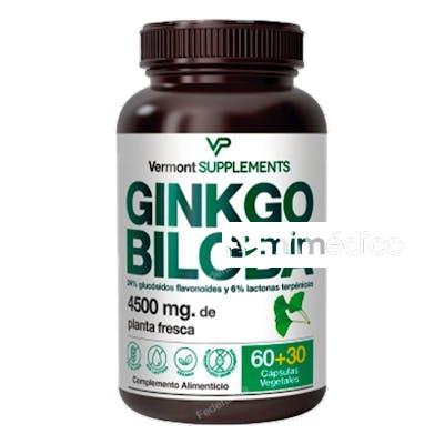 GINKGO BILOBA 60+30VCAP. VERMONT SUPPLEMENTS