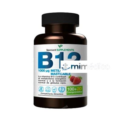 VITAMINA B12 1000MCG SUBLINGUAL 120COMP. VERMONT SUPPLEMENTS