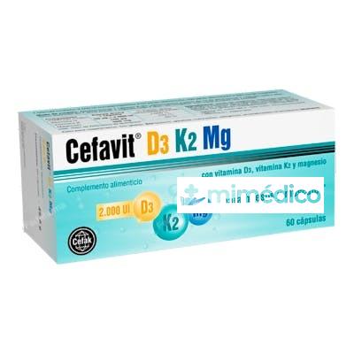 CEFAVIT D3-K2-MG 60CAP. CEFAK