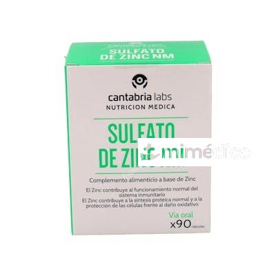 SULFATO DE ZINC NM 90CAP. NUTRICION MEDICA