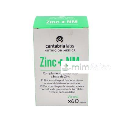 ZINC NM 25MG. 60CAP. NUTRICION MEDICA