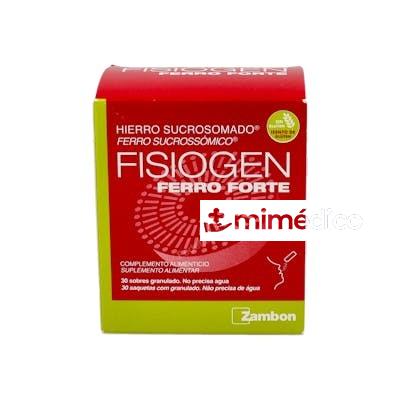 FISIOGEN FERRO FORTE 30MG 30 SOBRES  ZAMBON
