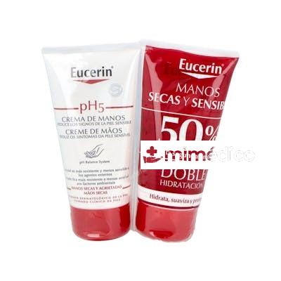PACK PH5 CREMA DE MANOS 50% 2ª UD. EUCERIN