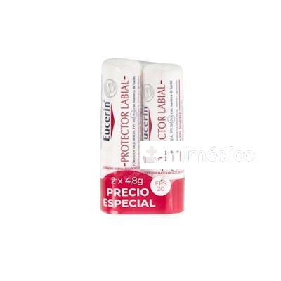 PACK DUPLO PROTECTOR LABIAL FP15 2X4,8GR. EUCERIN